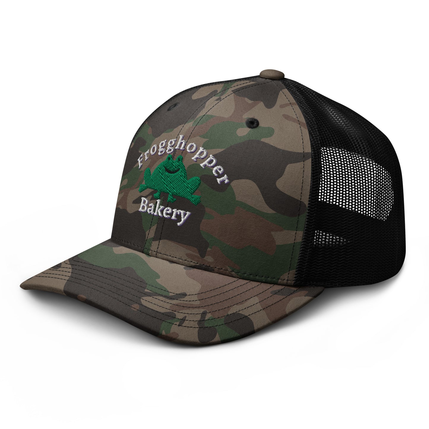 Frogghopper Bakery Camouflage Trucker Hat