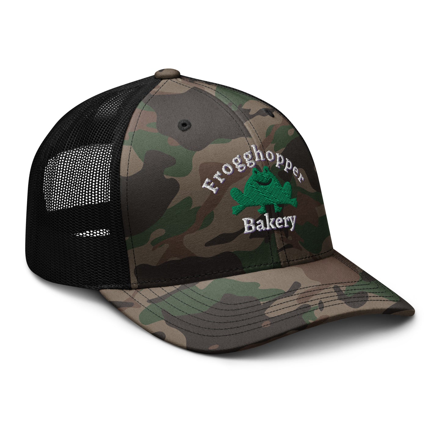 Frogghopper Bakery Camouflage Trucker Hat