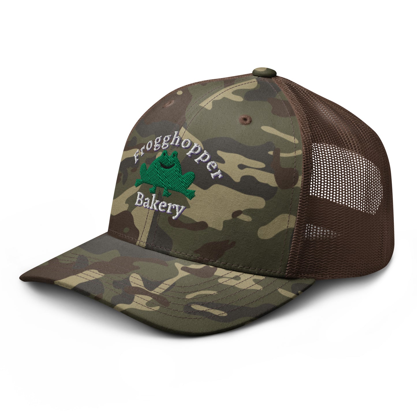 Frogghopper Bakery Camouflage Trucker Hat