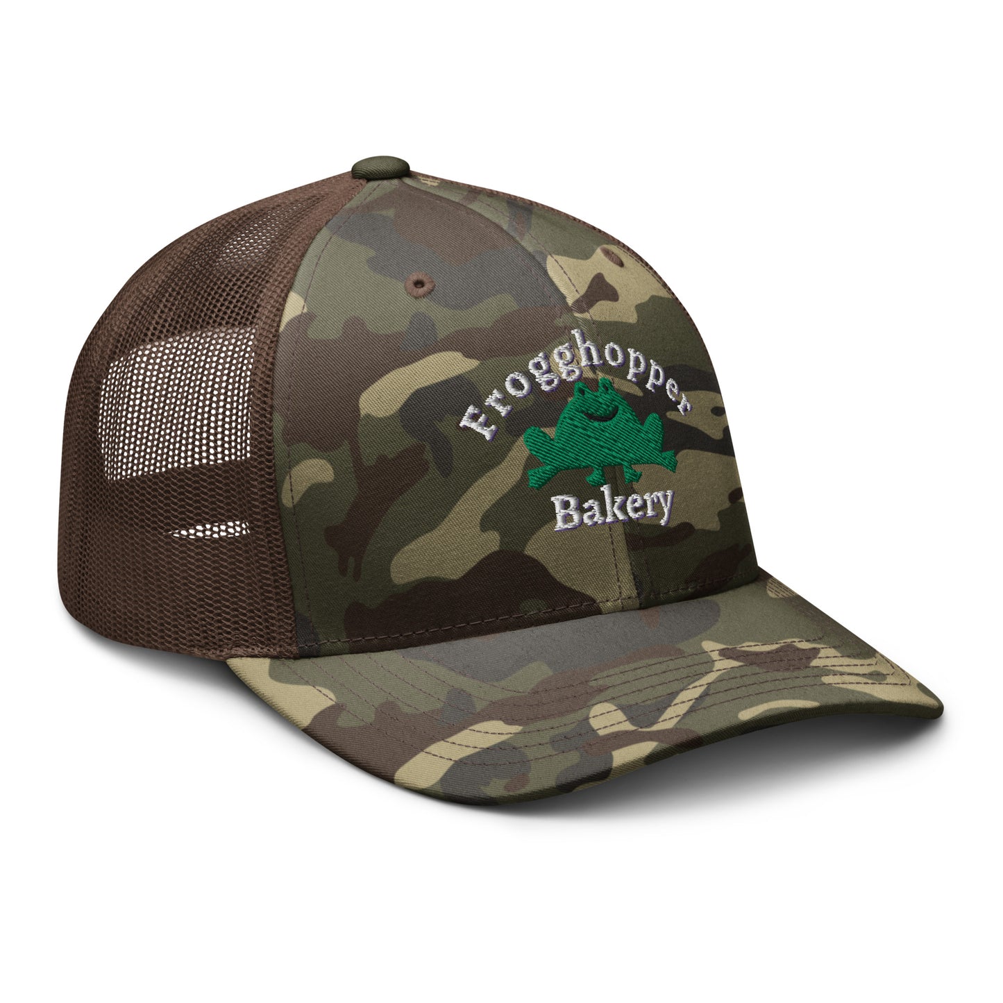 Frogghopper Bakery Camouflage Trucker Hat